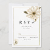 Vintager Stil rustikale Blume UAWG Einladung (Vorderseite)