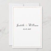 Vintager Stil rustikale Blume UAWG Einladung (Rückseite)