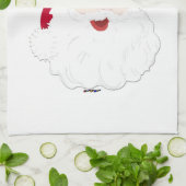 Vintager Stil Santa Naughty oder Nizza? Geschirrtuch (Gefaltet)