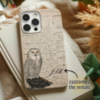 Vintager Stil Schneebesen Owl Paper Script Mit Mon
