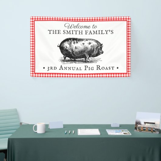 Vintager Stil| Schweinegrost Banner (Messeveranstaltung)