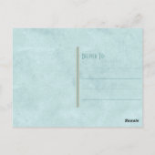 Vintager Stil Seashell & Blue Lace Postkarte (Rückseite)