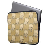 Vintager Stil Sepia Baby Octopus Tissue Paper Laptopschutzhülle (Vorderseite Links)