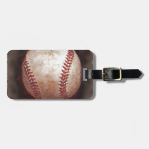 Vintager Stil Sepia Baseball Artwork Tags Gepäckanhänger