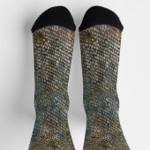 Vintager Stil Snakeskin Art Socken (Oben)