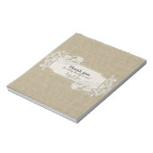 Vintager Stil Spitzendesign Candy Bar Wrap Notizblock (Rotiert)