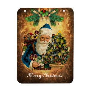 Vintager Stil St. Nikolaus (Weihnachtsmann) Weihna Magnet