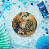 Vintager Stil St. Nikolaus (Weihnachtsmann) Weihna Pappteller (Party)