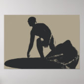 Vintager Stil Surfer Poster (Vorne)