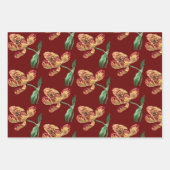 Vintager Stil Tulip Blume Wrap Craft Papier (Vorderseite)
