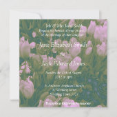 Vintager Stil Tulip Wedding Custom Einladungen (Vorderseite)