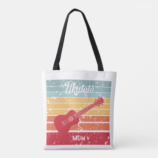 Vintager Stil Ukulele Tote Tasche (Rückseite)