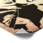 Vintager Stil Vaping Poster (Ecke)