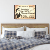Vintager Stil Vaping Poster Leinwanddruck (Insitu (Schlafzimmer))
