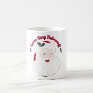 Vintager Stil - Weihnachten darf nie aufhören zu g Kaffeetasse