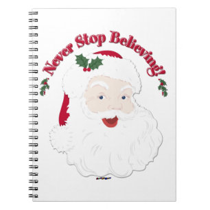 Vintager Stil - Weihnachten darf nie aufhören zu g Notizblock