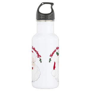 Vintager Stil - Weihnachten darf nie aufhören zu g Trinkflasche