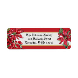 Vintager Stil Weihnachten Poinsettias