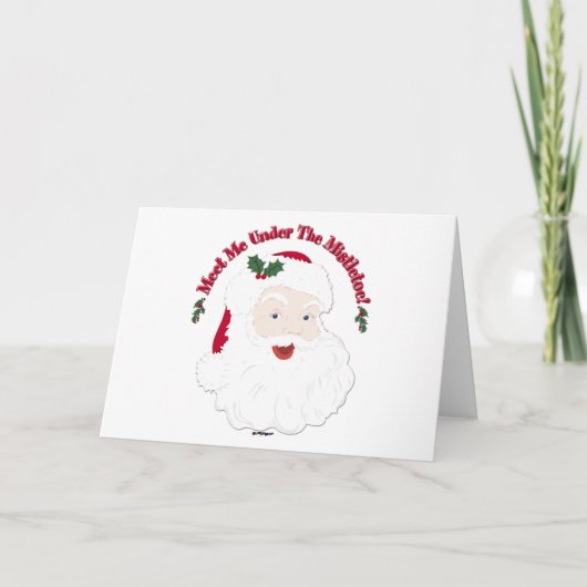 Vintager Stil Weihnachten trifft mich unter dem Mi (Vorderseite)