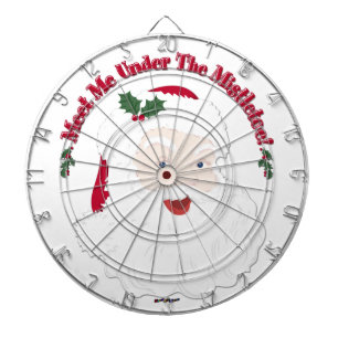 Vintager Stil Weihnachten trifft mich unter dem Mi Dartscheibe