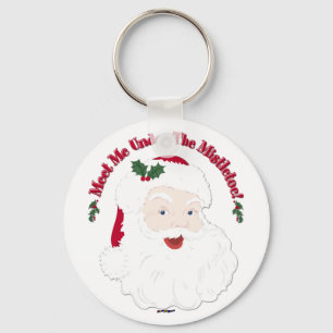 Vintager Stil Weihnachten trifft mich unter dem Mi Schlüsselanhänger