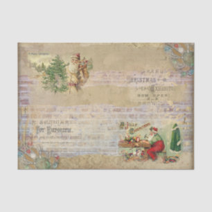 Vintager Stil Weihnachten Weihnachtsspielzeug Seidenpapier