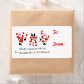 Vintager Stil Weihnachtsgeschenk-Label (Insitu)