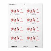 Vintager Stil Weihnachtsgeschenk-Label (Vorne)