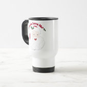 Vintager Stil Weihnachtsmann Lieben! Reisebecher (Vorderseite Links)