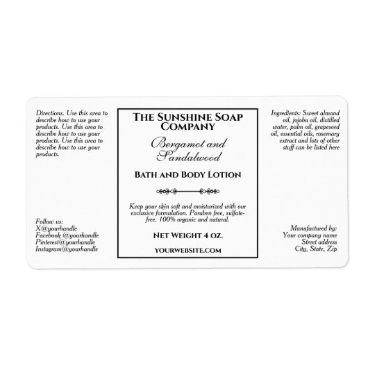 Vintager Stil Weißes Kosmetiksiegel Flasche (Vorne)