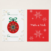 Vintager Stil Whimsischer Weihnachtsgeschenkkarte (Vorne & Hinten)