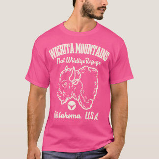 Vintager Stil Wichita Mountains National Wildlife T-Shirt