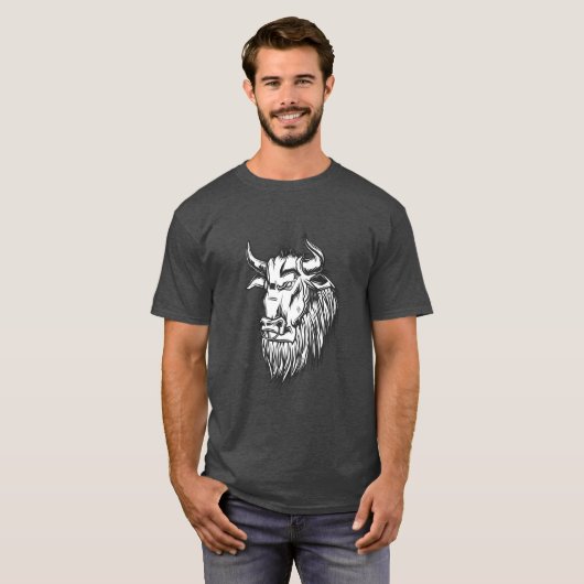 Vintager Stilbull für Seitenprofile T-Shirt (Vorne ganz)