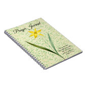 Vintager Stilfrühling Blume Notizblock (Rechte Seite)