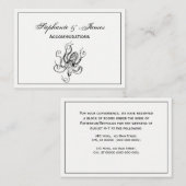 Vintager stilisierter Oktopus Zeichnend #1 Visitenkarte (Vorne/Hinten)