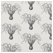 Vintager stilisierter Oktopus Zeichnend #8 Stoff (Muster)
