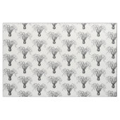 Vintager stilisierter Oktopus Zeichnend #8 Stoff (Fat Quarter (45,7 x 55,9 cm))
