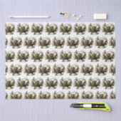 Vintager stilisierter Oktopus Zeichnend Tissue Pap Seidenpapier (Handwerk)