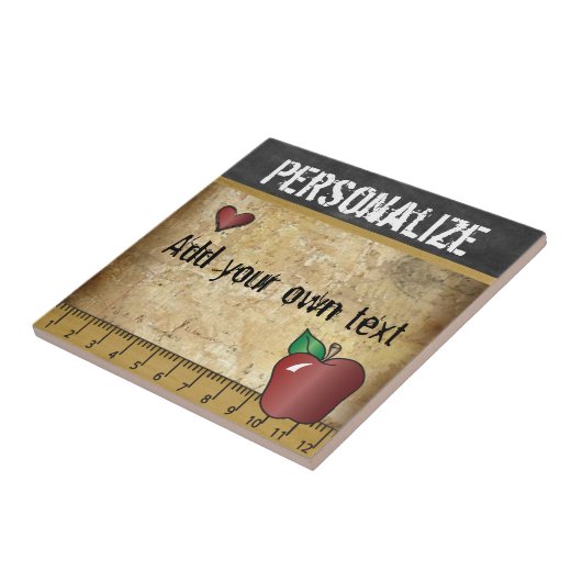 Vintager Stillehrer Fliese (Seite)