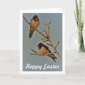 Vintager Stilschlauch Vogelportrait Karte (Vorderseite)