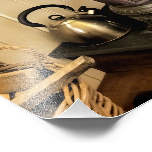 VINTAGER STOFF FOTODRUCK (Ecke)