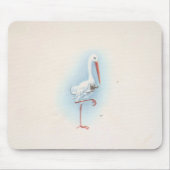 Vintager Storch Mousepad (Vorne)