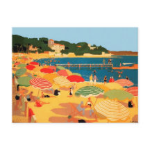 Vintager Strand an der Côte d'Azur