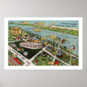 Vintager Strand Daytona 16x24 Poster drucken (Vorne)