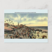 Vintager Strand Florida Postcard Postkarte (Vorderseite)