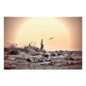 Vintager Strand Fotodruck (Vorne)