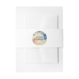 Vintager Strand Hochzeit Einladungsbanderole