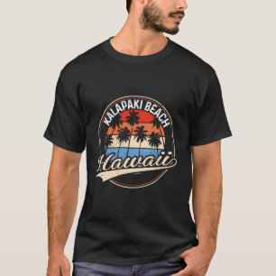 Vintager Strand Kalapaki Beach Hawaii Palm Tree Be T-Shirt
