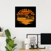 Vintager Strand Poster (Heimbüro)