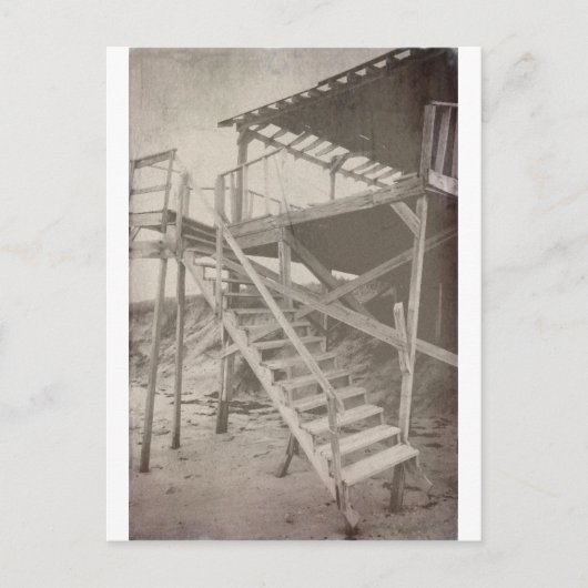 Vintager Strand Postkarte (Vorderseite)